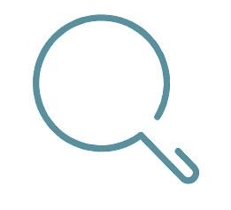 Clip art of a magnifying glass highlighting the need for data analysis.